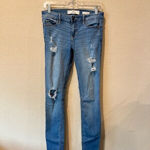 Women's Blue Distressed Jeans